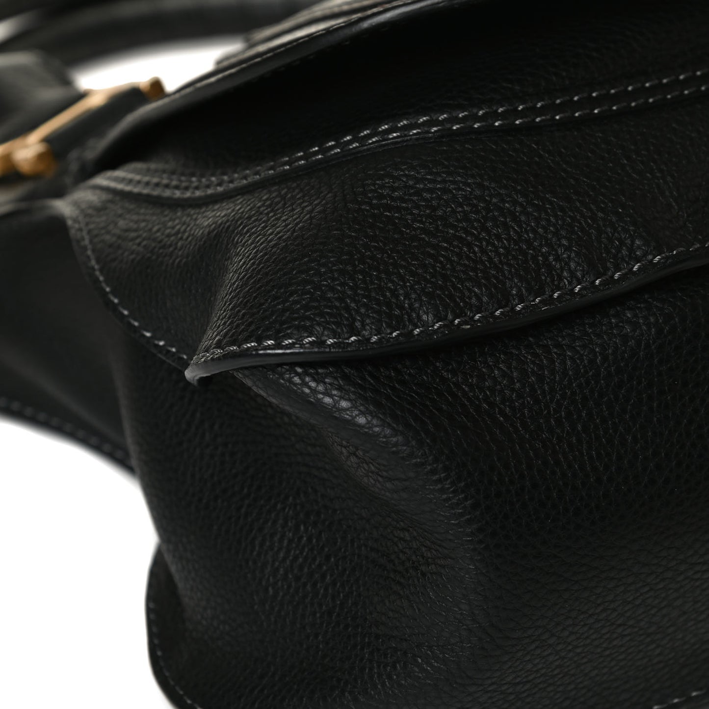 Calfskin Medium Marcie Satchel Black