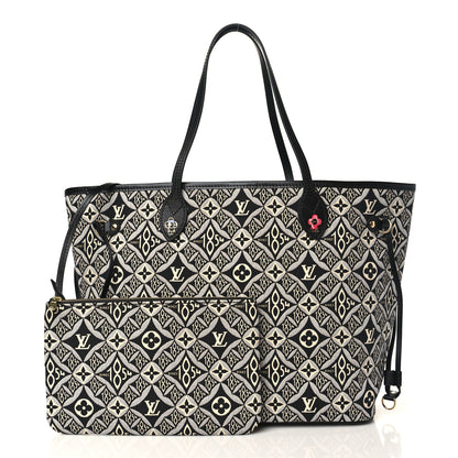 Louis Vuitton Jacquard Since 1854 Neverfull MM Grey 1 of 9