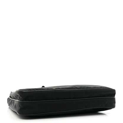 Prada Re-Nylon Saffiano Pocket Flat Messenger Bag Black 4 of 13