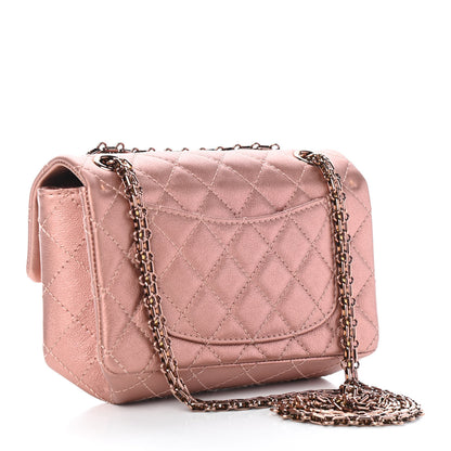 Chanel Metallic Grained Calfskin Quilted 2.55 Reissue Mini Flap Copper Pink 2 of 5