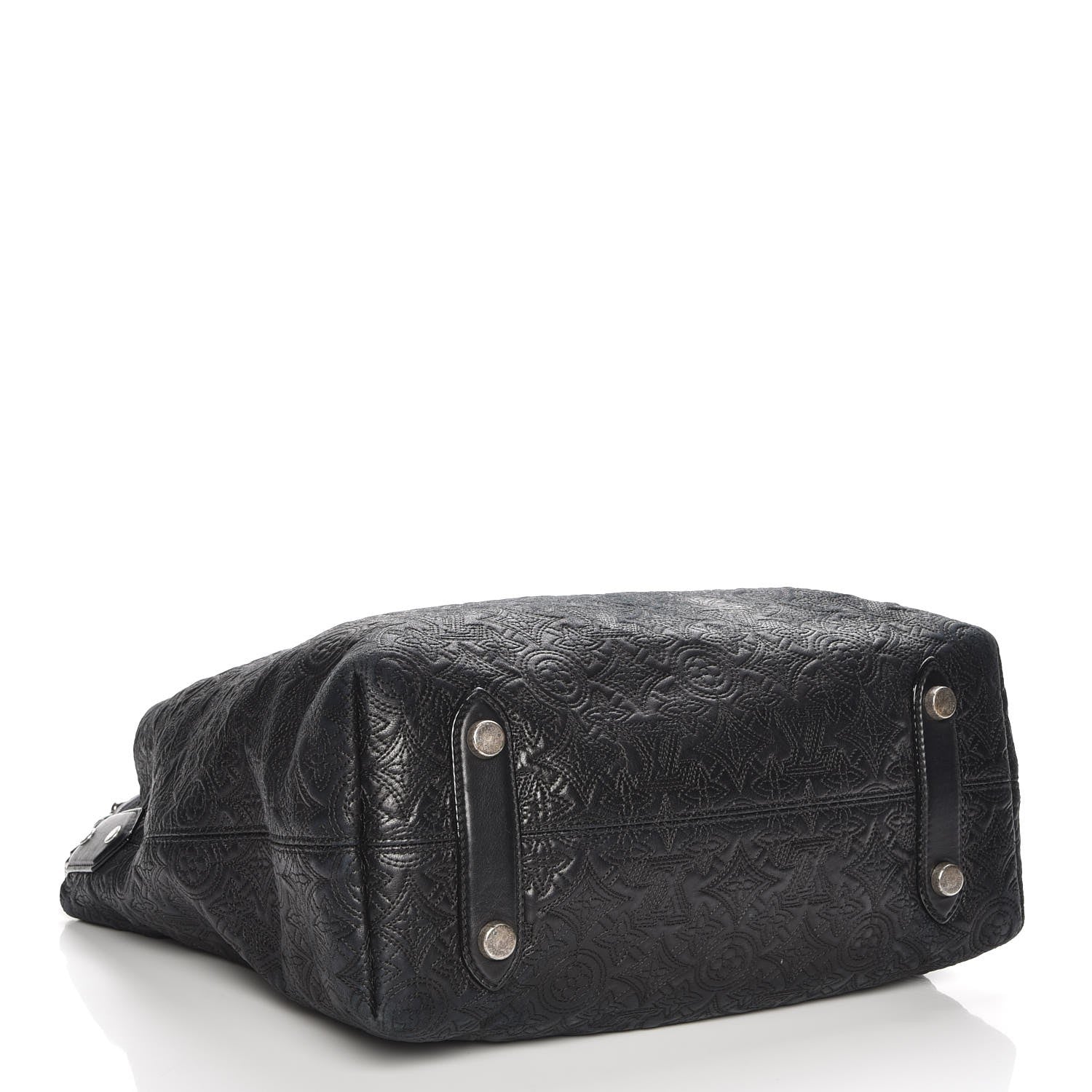 Louis Vuitton Monogram Lambskin Antheia Hobo PM Black 4 of 7