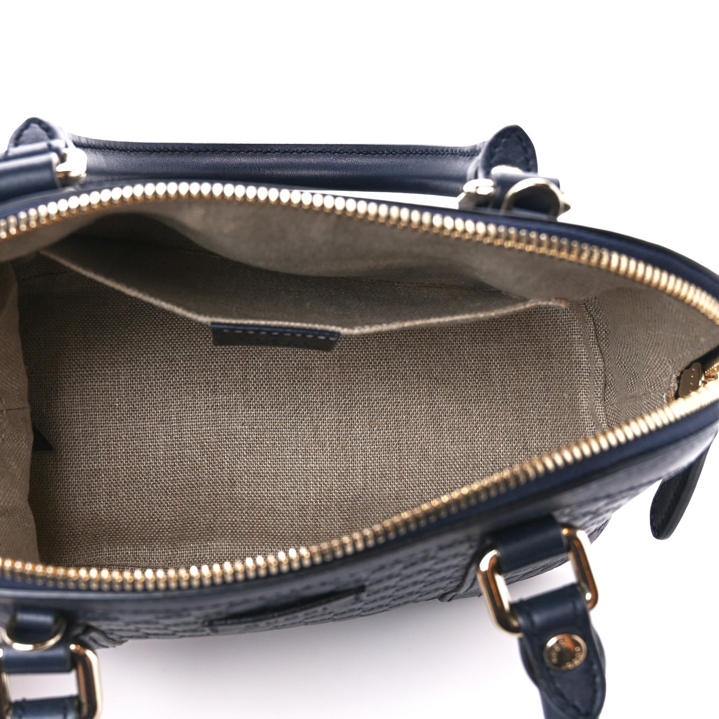 Soft Microguccissima Mini Dome Bag Blue