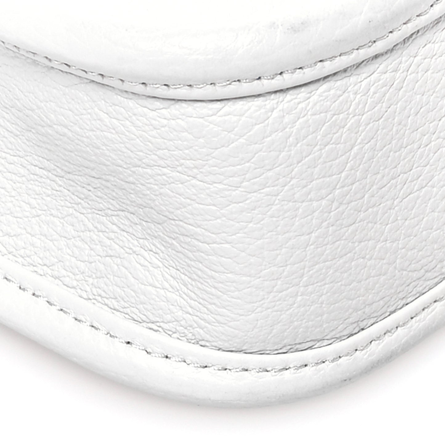 Vitello Daino Soft Mini Hobo Messenger Bag White