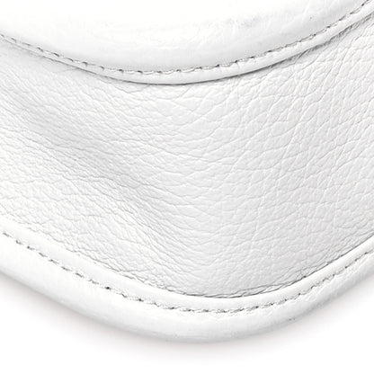 Prada Vitello Daino Soft Mini Hobo Messenger Bag White 9 of 11