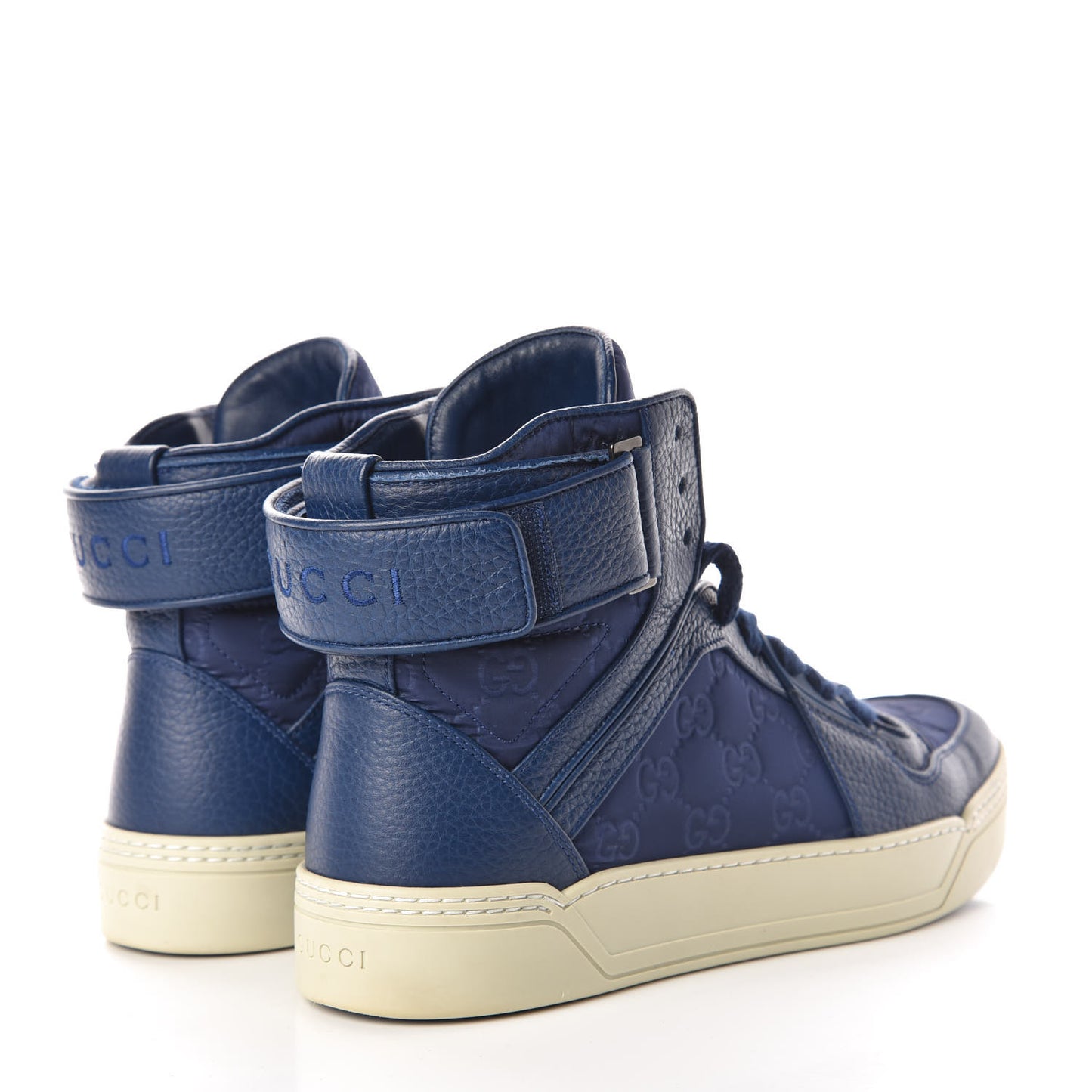 Nylon Monogram Mens Camelot High Top Sneakers 8.5 Tide