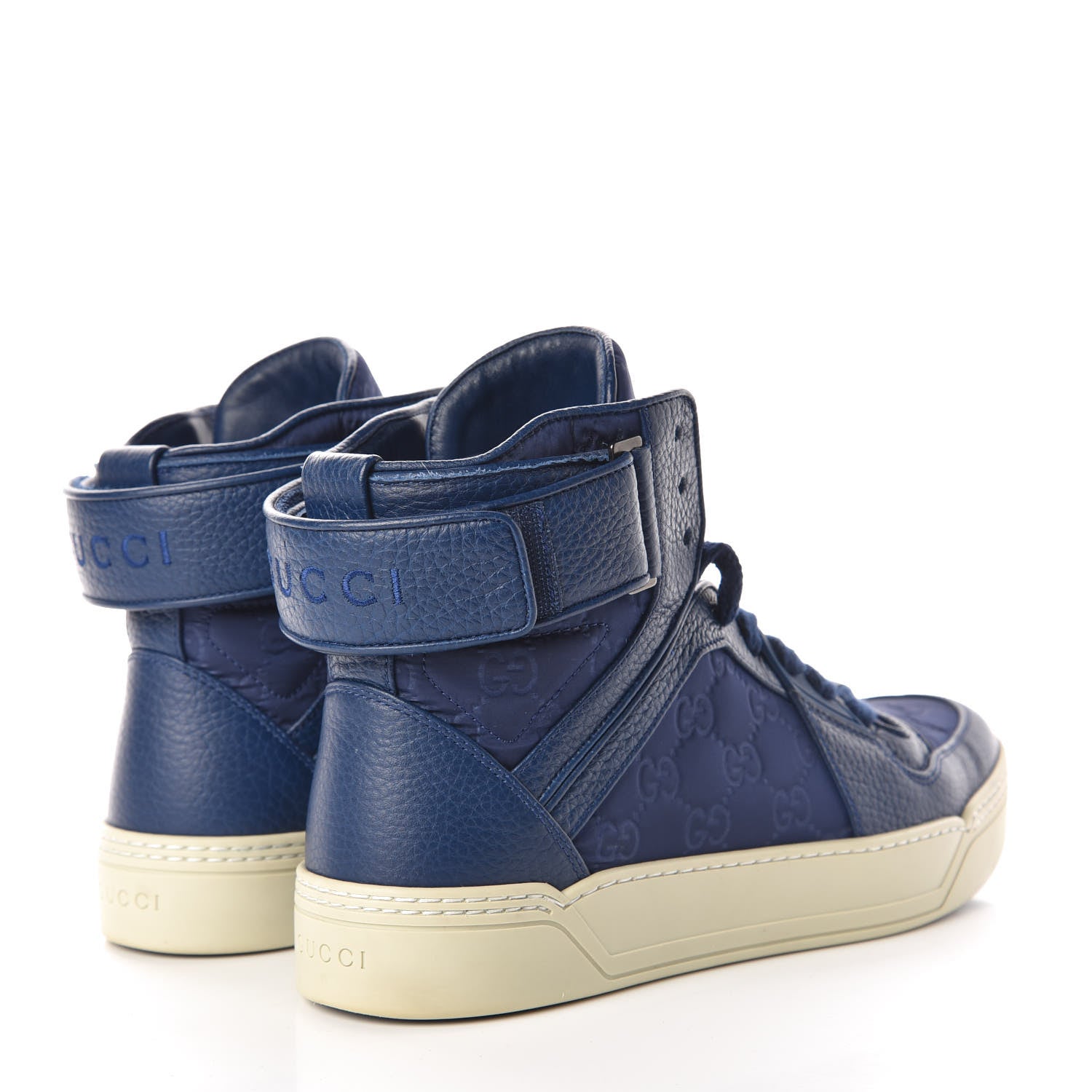 Gucci Nylon Monogram Mens Camelot High Top Sneakers 8.5 Tide 4 of 16