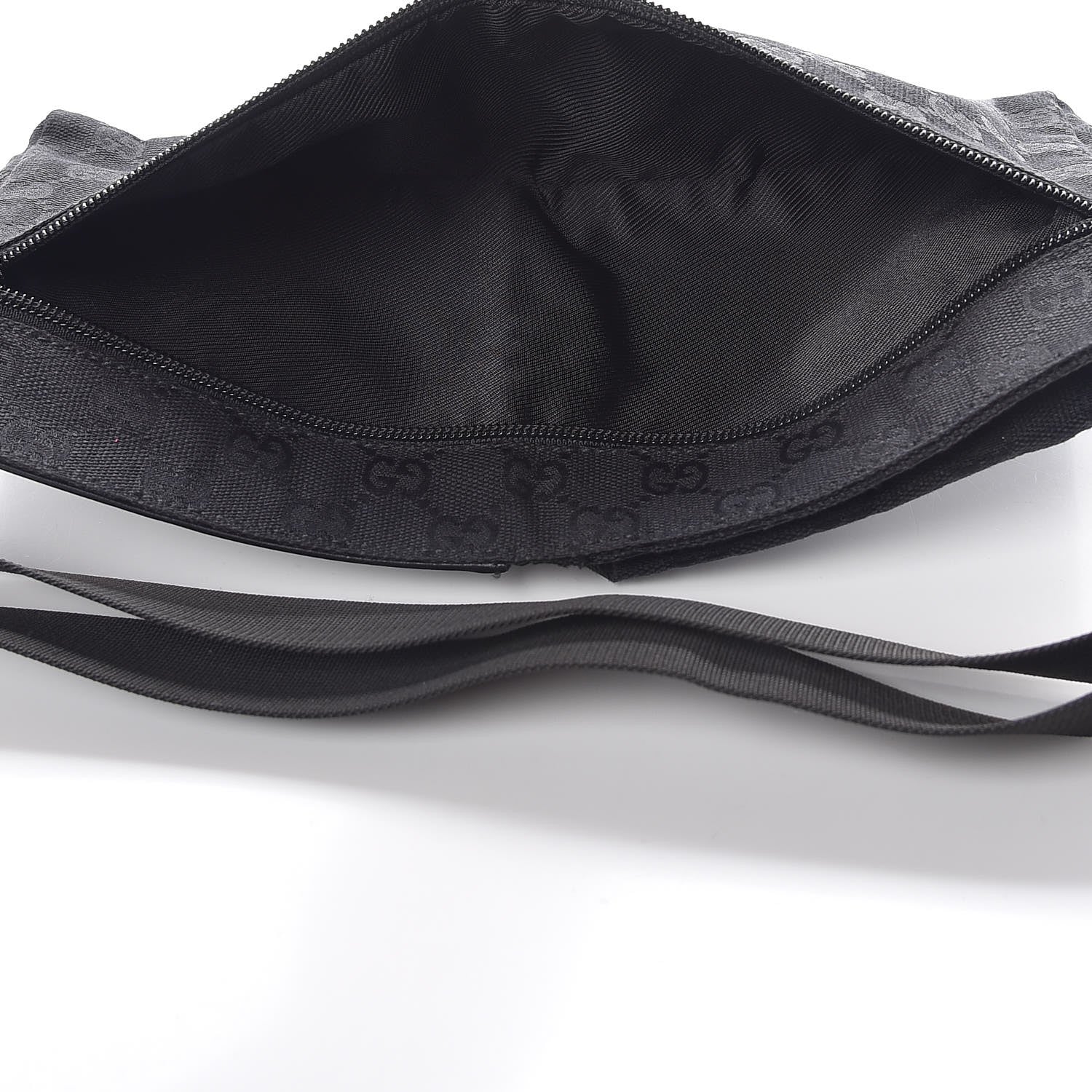 Gucci GG Monogram Double Pocket Belt Bag Black 5 of 10