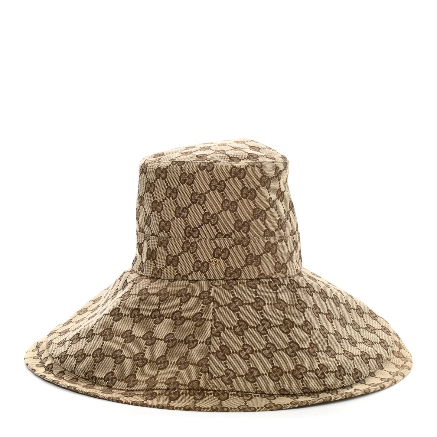 Monogram Wide Brim Hat S Beige