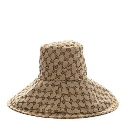 Gucci Monogram Wide Brim Hat S Beige 1 of 6