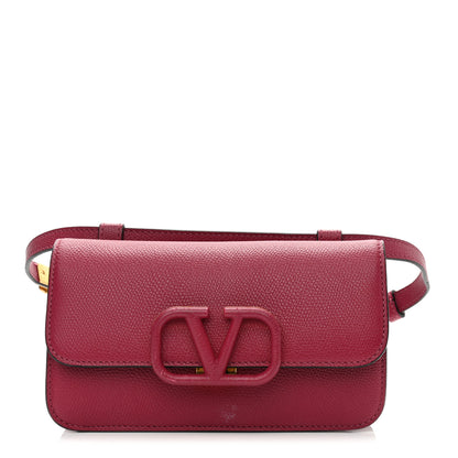 Valentino Garavani Grained Calfskin VSling Belt Bag Raspberry 1 of 12