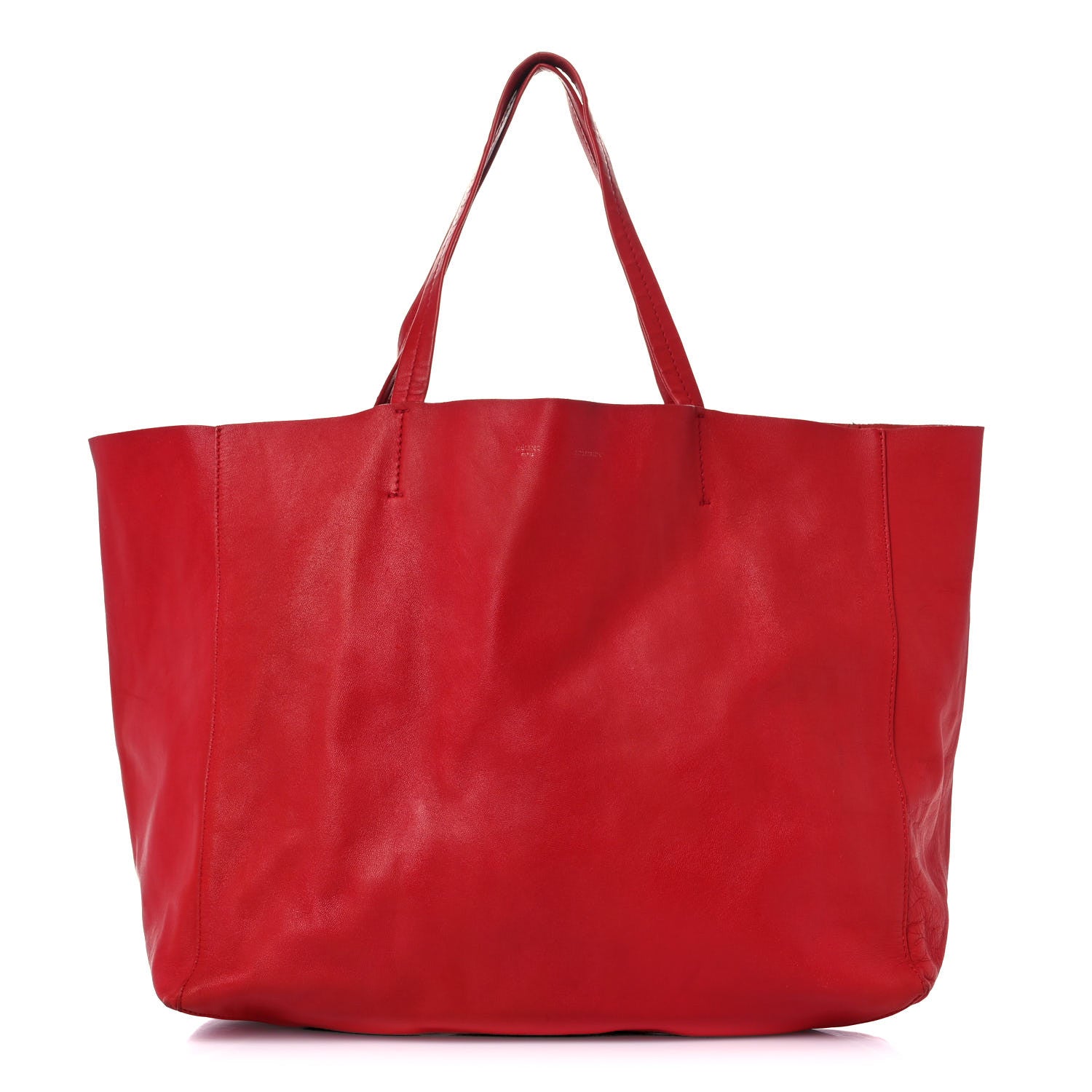 Celine Lambskin Horizontal Cabas Magenta 1 of 23