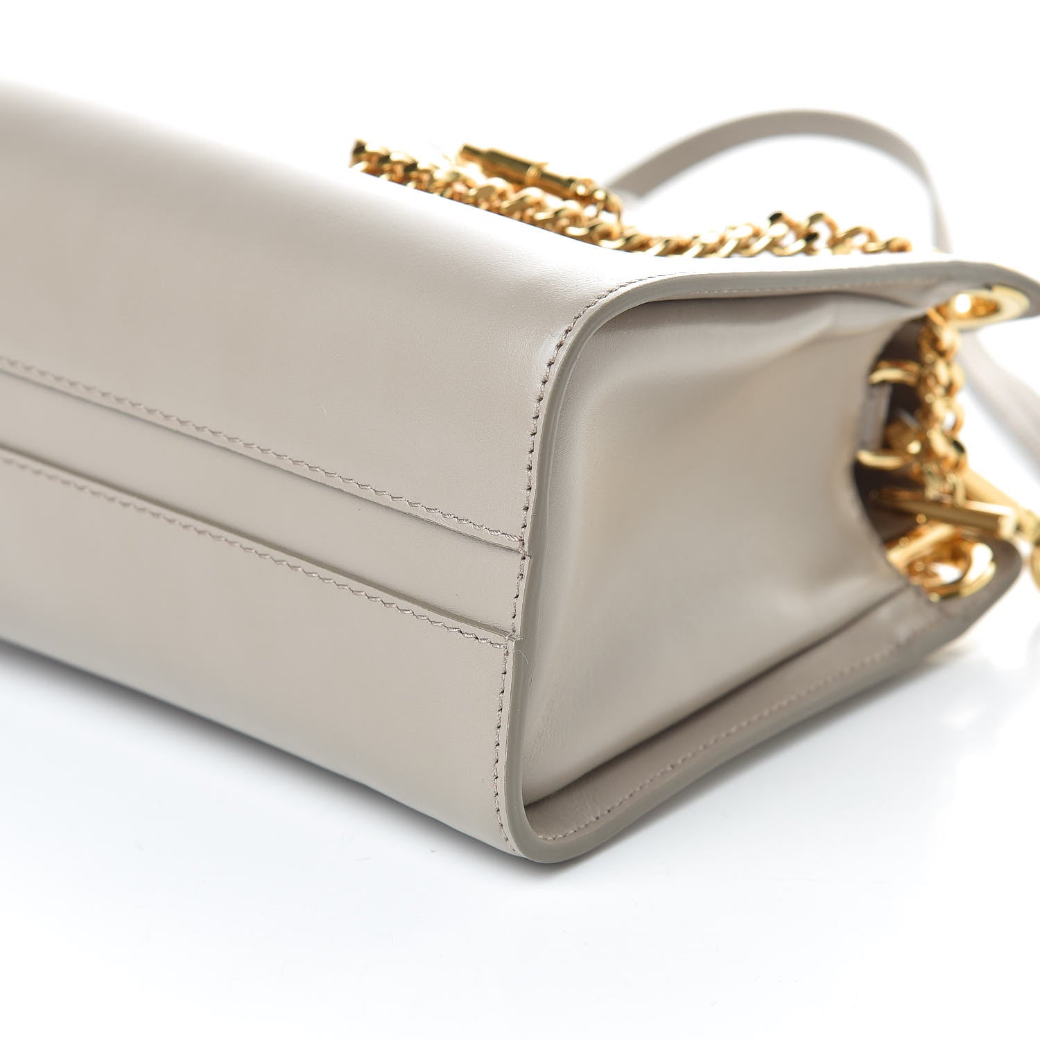 Chloe Shiny Calfskin Mini Annie Shoulder Bag Motty Grey 8 of 9