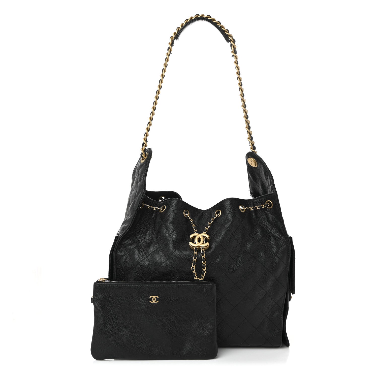 Chanel Caviar Quilted Medium Chanel 25 Handbag Black 3 of 15