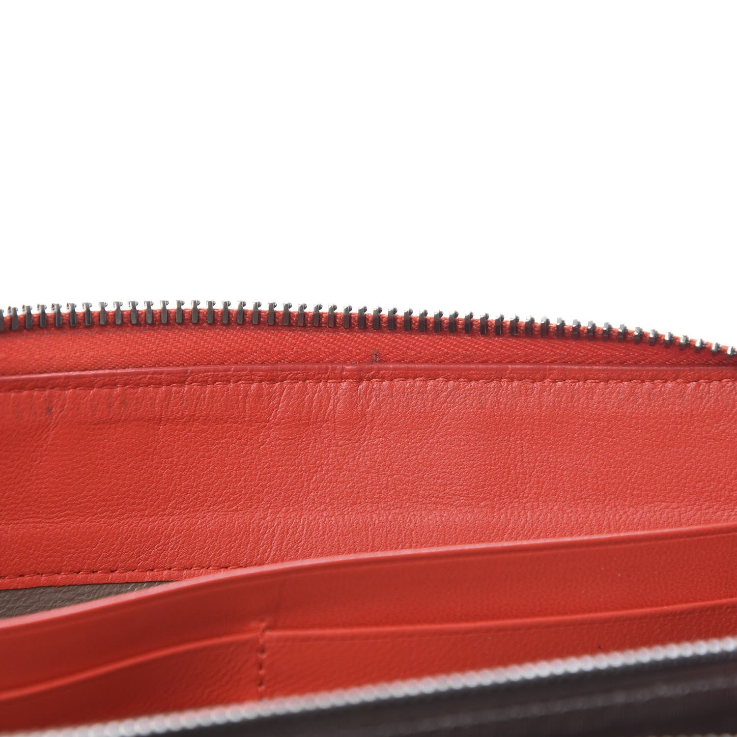 Bottega Veneta Nappa Intrecciato Zip Around Wallet Red 8 of 13