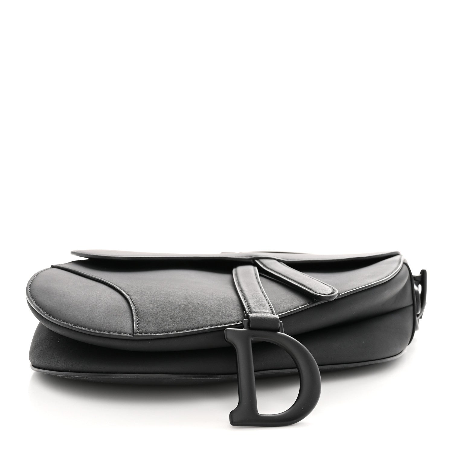 Christian Dior Ultra Matte Saddle Bag With Strap Black 4 of 10