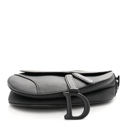 Christian Dior Ultra Matte Saddle Bag With Strap Black 4 of 10