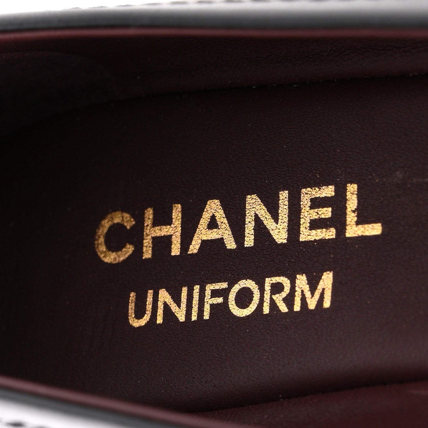 Chanel Lambskin Cap Toe CC Uniform Ballerina Flats 37.5 Black 8 of 9