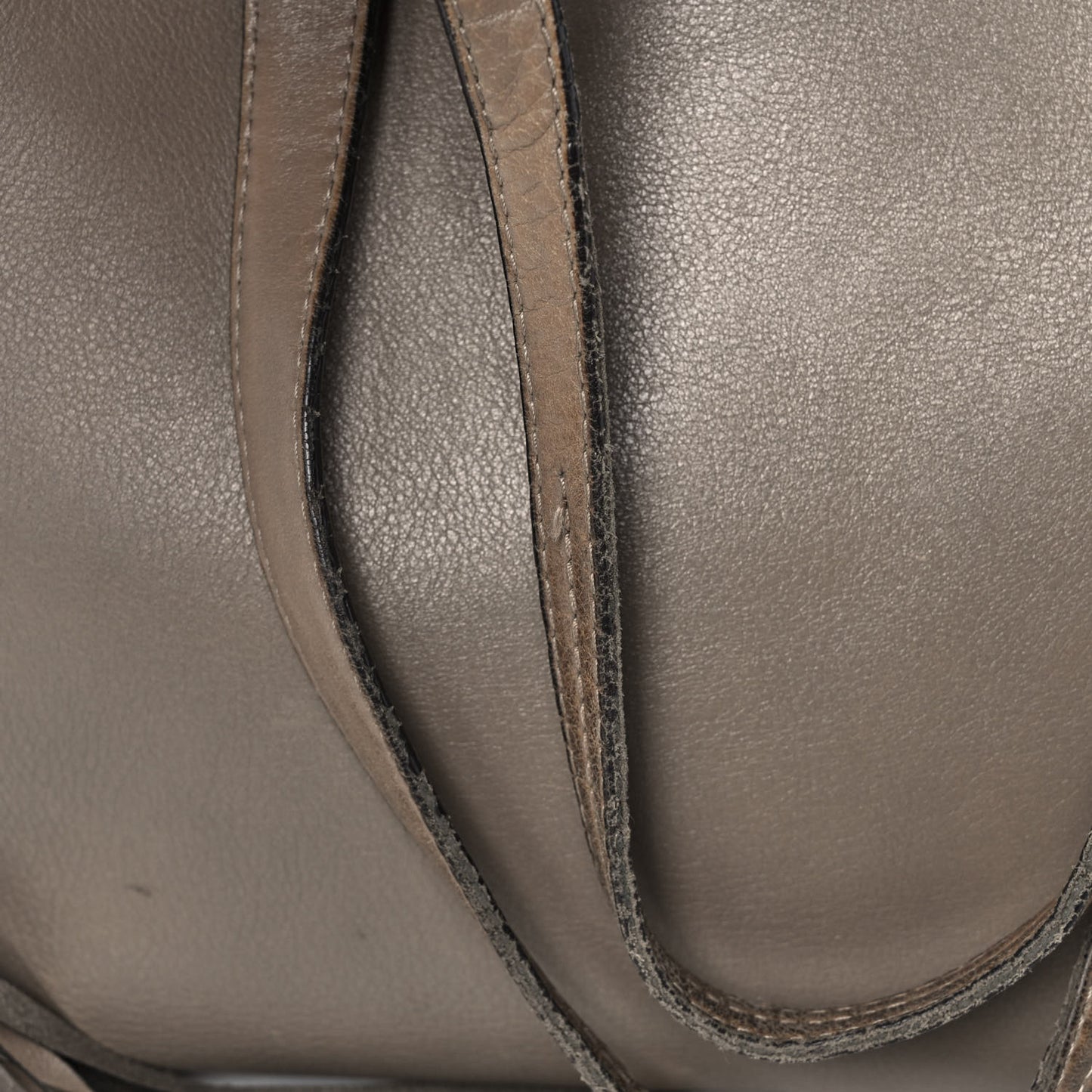 Smooth Calfskin Small Milo Shopping Tote Motty Grey