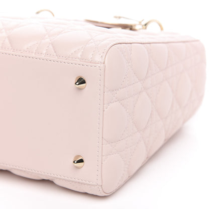 Christian Dior Lambskin Cannage Medium Lady Dior Light Pink 9 of 10
