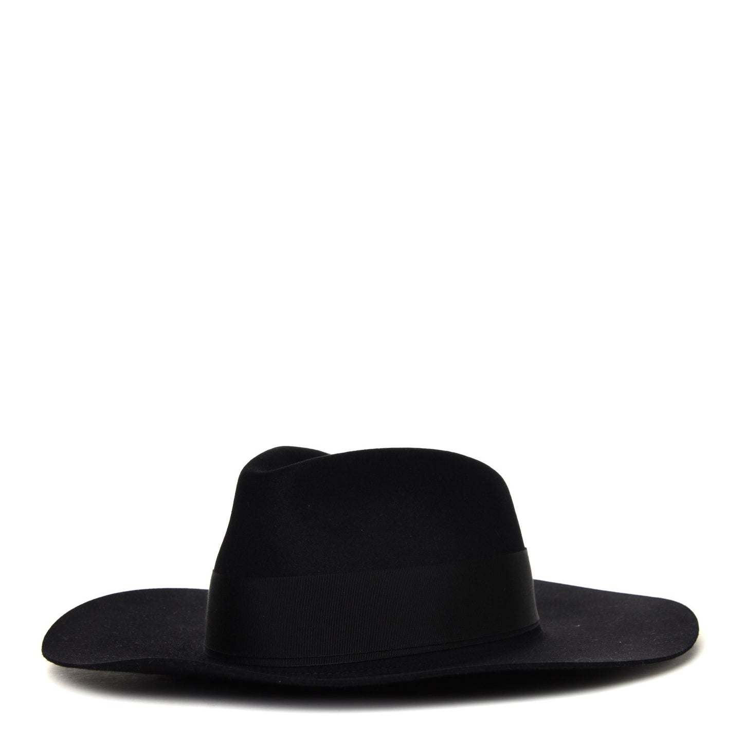 Rabbit Felt Laquered Gold Faubourg Pop H Hat 58 Black