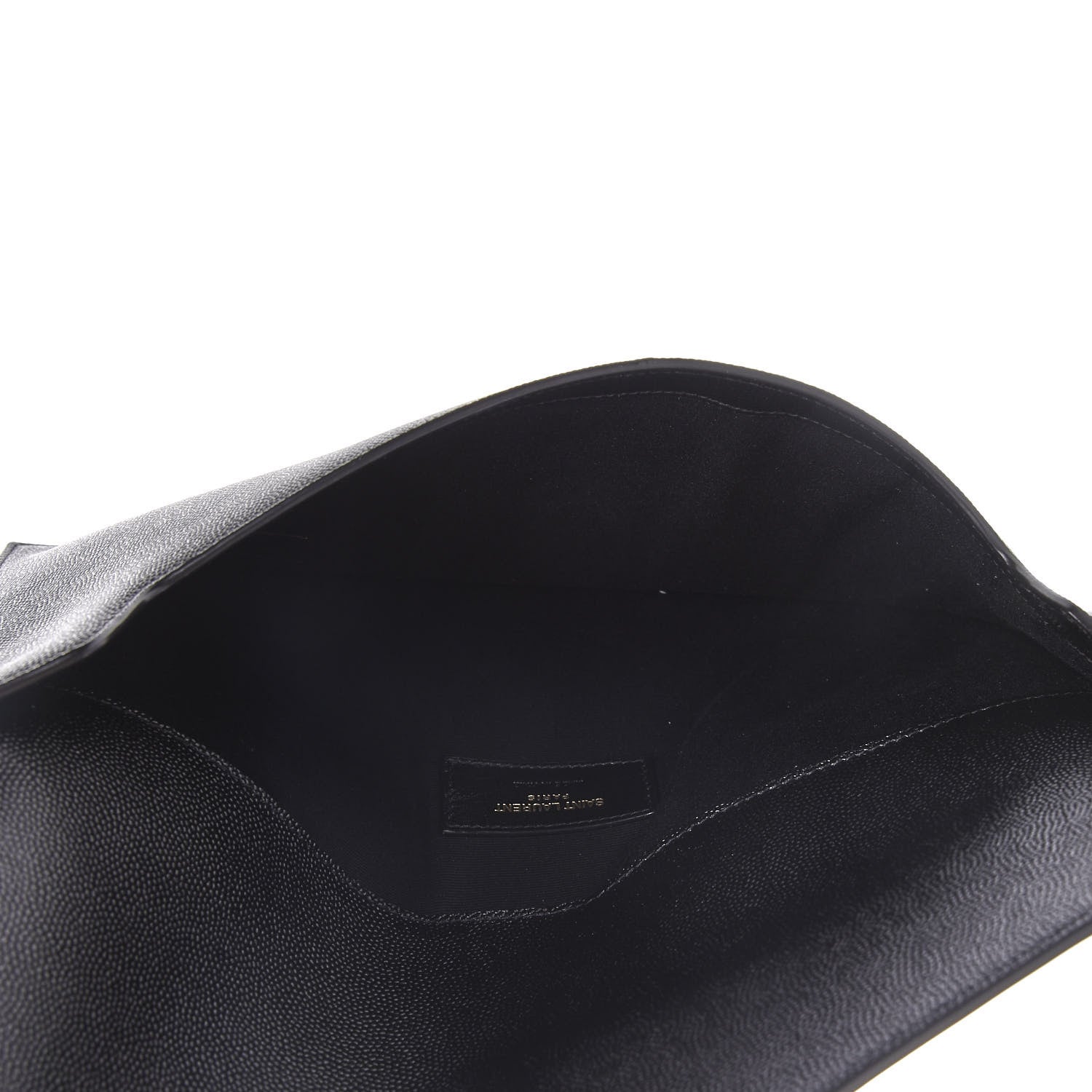 Saint Laurent Grain De Poudre Uptown Pouch Black 7 of 9