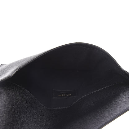 Saint Laurent Grain De Poudre Uptown Pouch Black 7 of 9