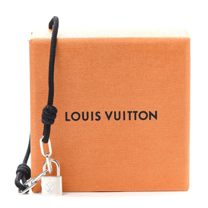 Louis Vuitton Sterling Silver Lockit Bracelet Black 5 of 5