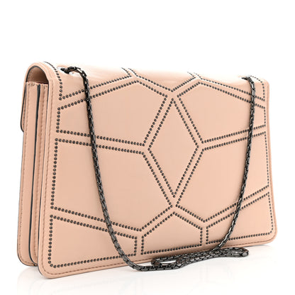 Bulgari Calfskin Studded Serpenti Forever Crossbody Bag Beige 4 of 9