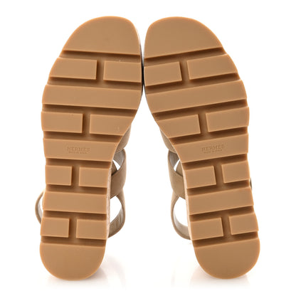 Saint Laurent Suede Goatskin Cork Havana 30 Sandals 40 Beige Argile 6 of 10