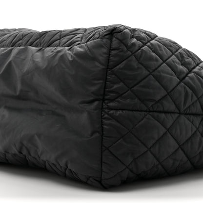 Chanel Nylon Quilted Large Coco Cocoon Tote Black 10 of 15