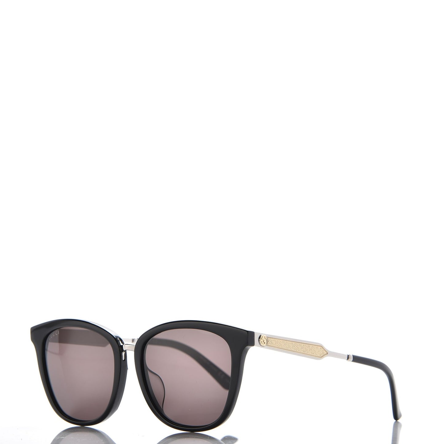 Round GG 0073/S Sunglasses Black