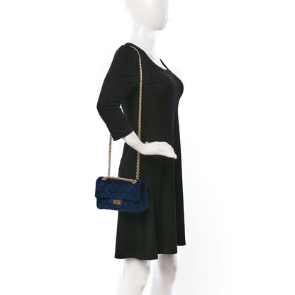 Chanel Velvet Quilted Mini 2.55 Reissue Flap Blue 2 of 10