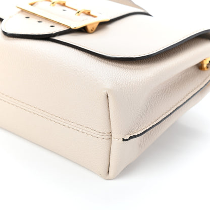 Burberry Soft Grain Calfskin Small Medley Crossbody Limestone 9 of 9