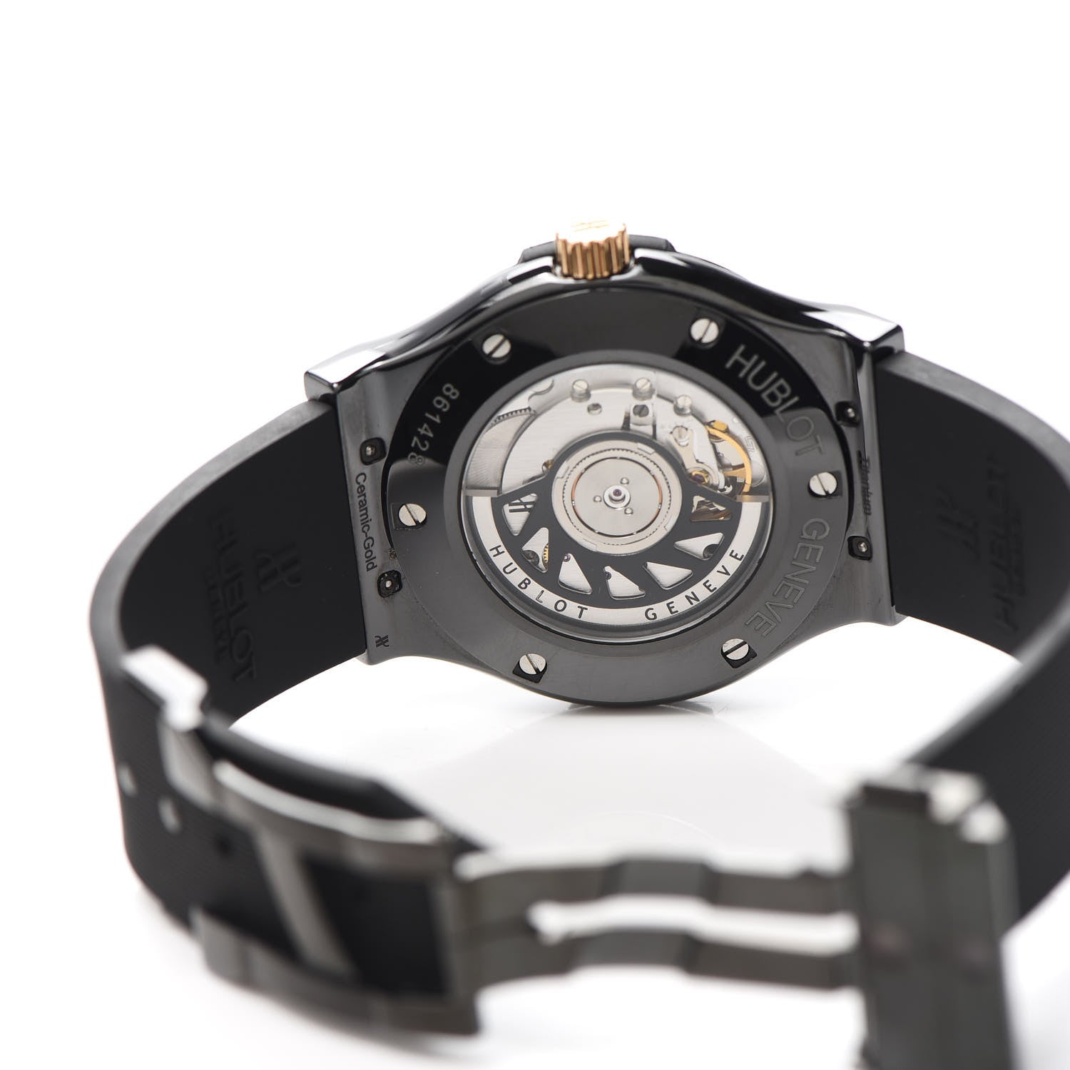 Hublot Ceramic Rubber 40mm Classic Fusion Quartz Watch Black 511.CO.1781.RX 5 of 6