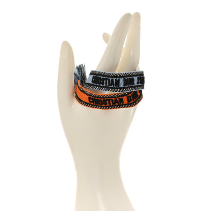 Christian Dior Woven Cotton J'Adior Friendship Bracelet Set 2 of 3