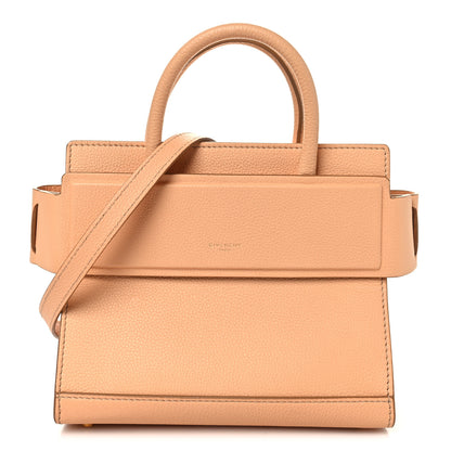 Givenchy Grained Calfskin Mini Horizon Satchel Beige 1 of 12