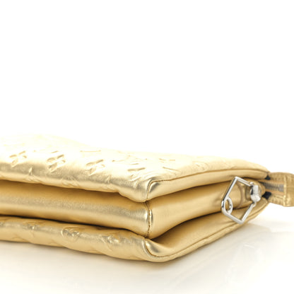 Louis Vuitton Lambskin Embossed Monogram Coussin PM Gold 11 of 11