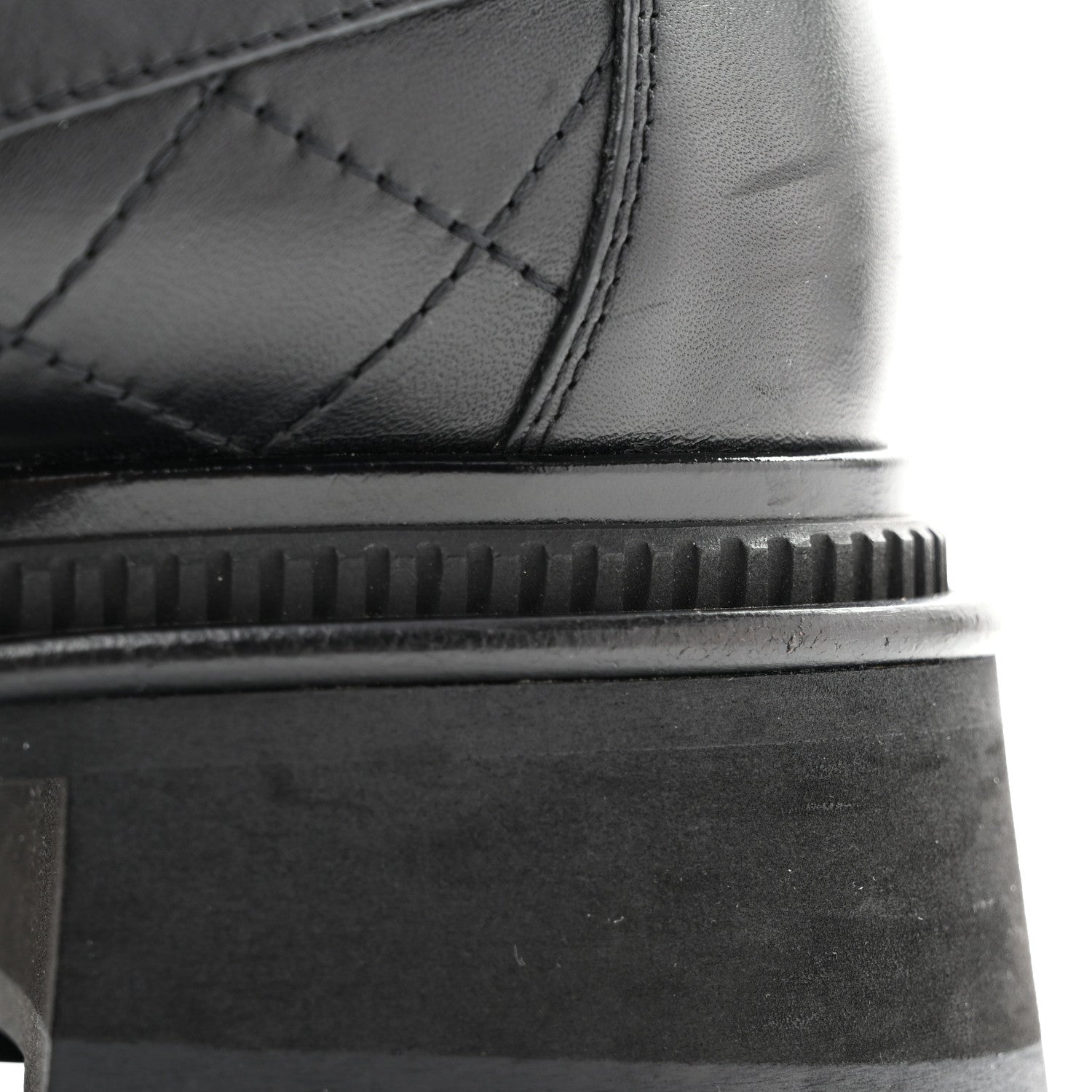 Chanel Calfskin Quilted CC Mocassin Loafers 35 Black 12 of 12