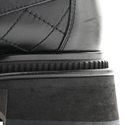 Chanel Calfskin Quilted CC Mocassin Loafers 35 Black 12 of 12