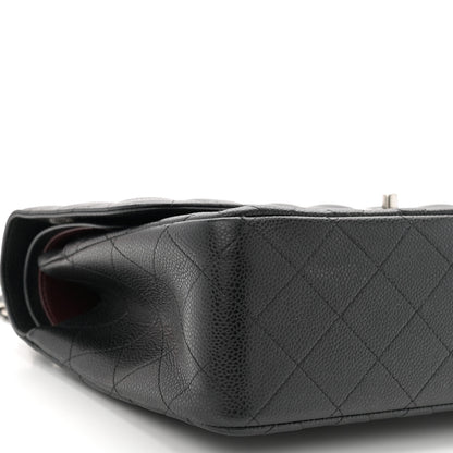 Chanel Caviar Quilted Jumbo Double Flap Black 9 of 10