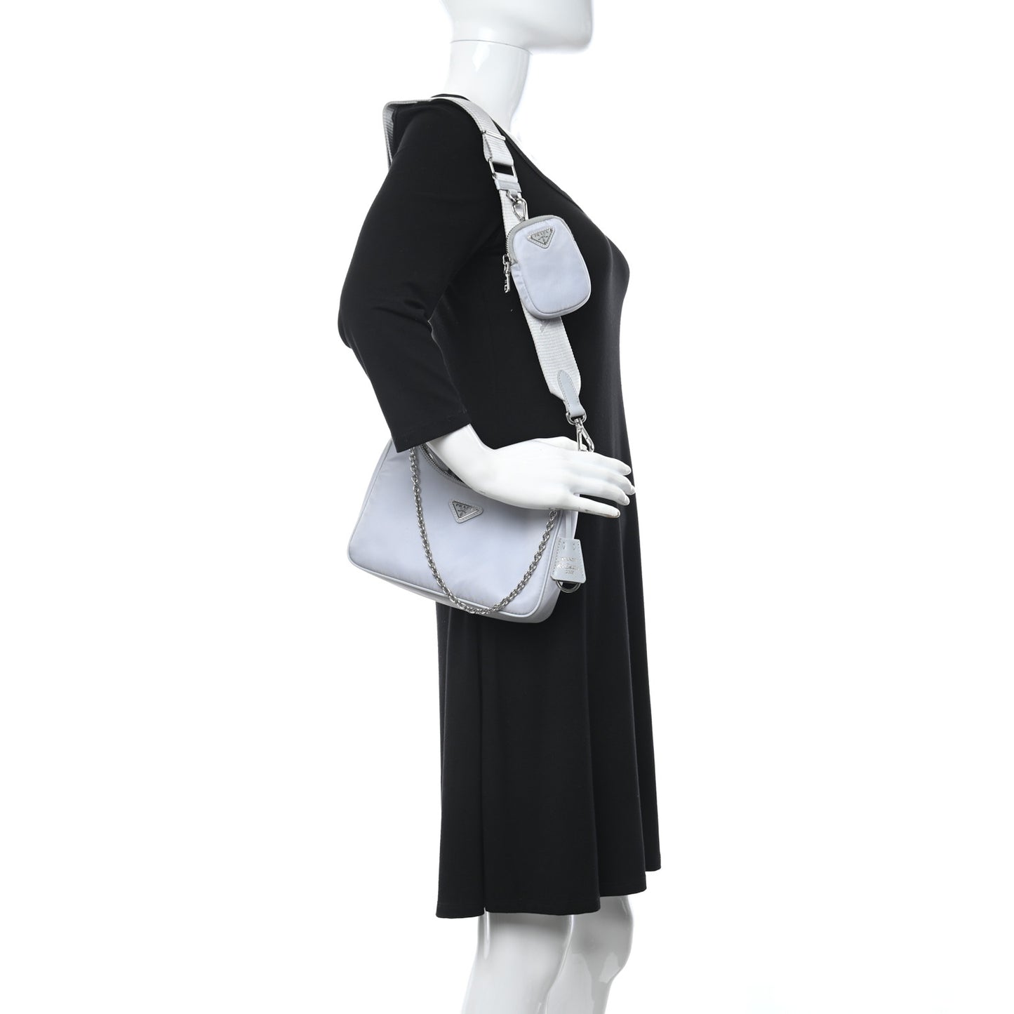 Re-Nylon Saffiano Re-Edition 2005 Shoulder Bag Fiordaliso