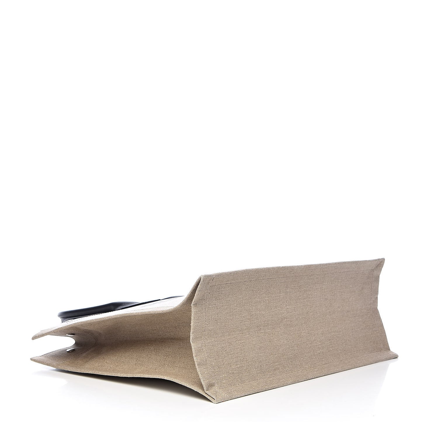 Linen Calfskin Rive Gauche Tote Optic White