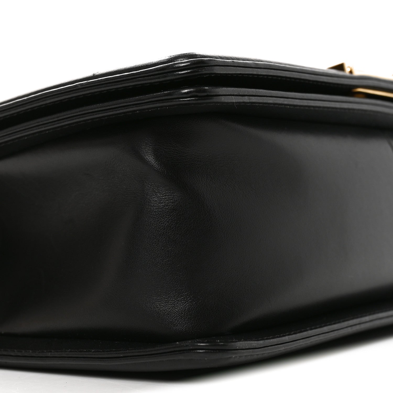 Chanel Lambskin Chevron Quilted Medium Boy Flap Black 9 of 10