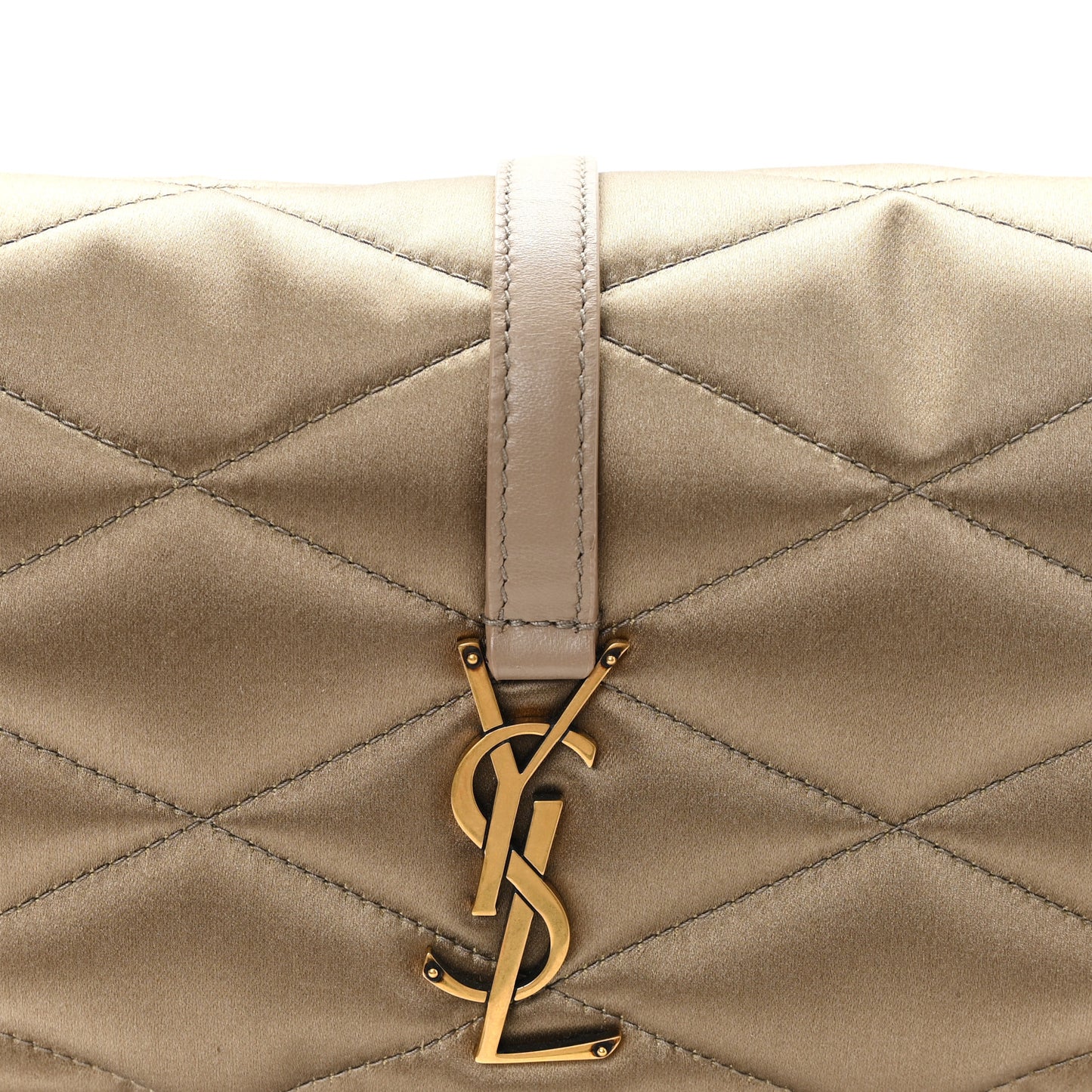 Satin Quilted Le 57 Diamond Shoulder Bag Mouse