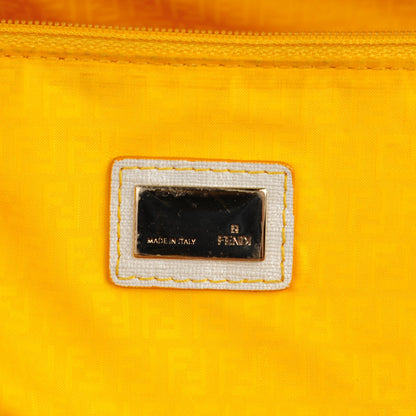 Fendi Zucca Spalmati Roll Tote White 6 of 8