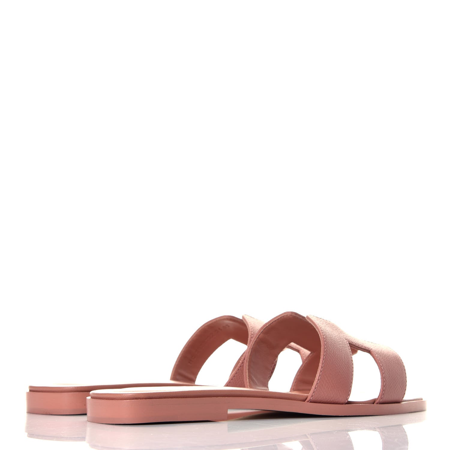 Hermes Epsom Oran Sandals 37 Rose Aube 4 of 8
