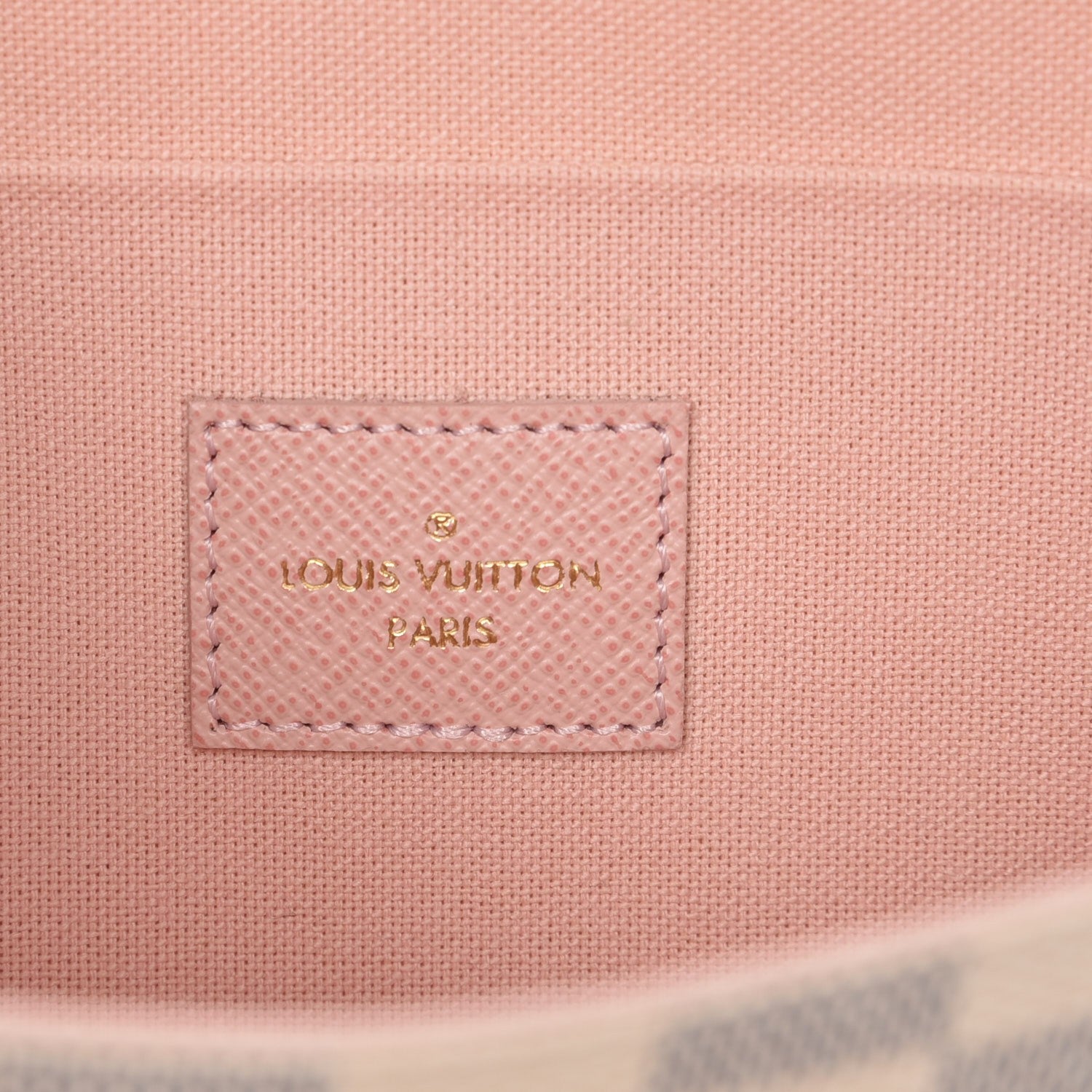 Louis Vuitton Damier Azur Pochette Felicie Chain Wallet Rose Ballerine 6 of 9