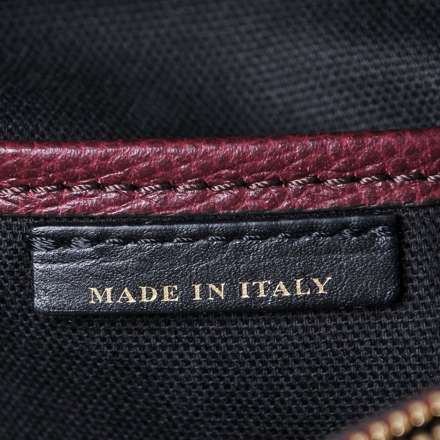 Grainy Calfskin House Check Medium Banner Tote Mahogany Red