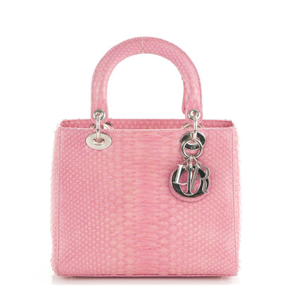 Christian Dior Python Medium Lady Dior Pink 1 of 8