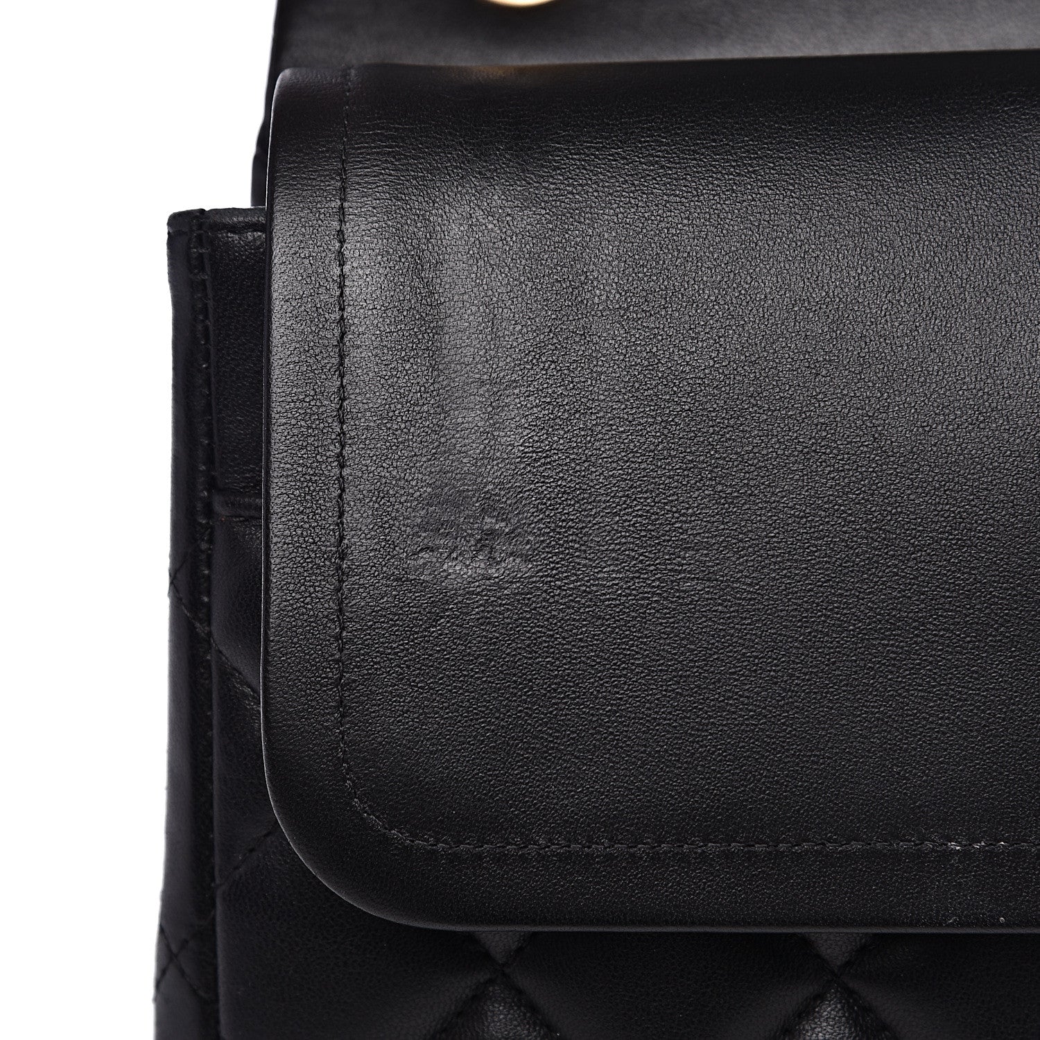 Chanel Lambskin Quilted Jumbo Double Flap Black 13 of 17